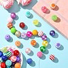 Round Opaque Acrylic Beads Kit OACR-CJC0002-05A-5
