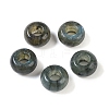 Natural Labradorite European Beads X-G-G740-14x8mm-37-1