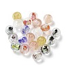 Handmade Foil Glass Beads LAMP-P068-02-1