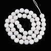 Dyed Natural White Jade Beads Strands G-T139-8mm-60-01-2