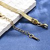 Ion Plating(IP) 304 Stainless Steel Herringbone Chain Necklace for Men Women X-NJEW-E076-03E-G-4