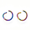 Ion Plating(IP) Rainbow Color 304 Stainless Steel Open Jump Rings STAS-N098-062A-01-2