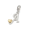Brass European Dangle Charms KK-Z097-01A-GP-1