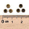 Brass Rhinestone Spacer Beads X-RB-A014-Z4mm-01AB-NF-3