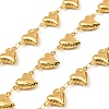 304 Stainless Steel Heart Link Chains CHS-G042-04G-1