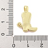 Brass with Cubic Zirconia with Enamel Pendant KK-Q814-22G-04-3