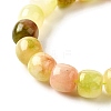 Natural Dyed White Jade Beads Strands G-U023-B03-03-4