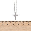 Non-Tarnish 304 Stainless Steel Pendant Necklaces NJEW-E141-42P-3