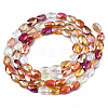 3 Strands Electroplate Glass Beads Strands EGLA-PA0001-25C-3