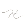 Brass Flat Ear Wire KK-CBA57BD-09P-2