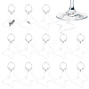 Acrylic Wine Glass Charms AJEW-AB00186-1