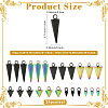 24Pcs 8 Styles 304 Stainless Steel Pendants STAS-FS0002-25A-3