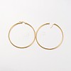 Ion Plating(IP) 304 Stainless Steel Hoop Earrings X-EJEW-N0016-11G-L-2