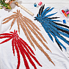  4Pcs 4 Colors Polyester Embroidery Ornament Accessories DIY-NB0008-29B-4