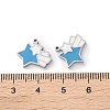304 Stainless Steel Enamel Charms STAS-M102-20P-01-3
