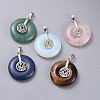 Natural & Synthetic Mixed Stone Pendants G-F640-B-1