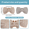 4Pcs 2 Colors Bowknot Alloy Rhinestone Shoe Decoration FIND-GO0002-33-2