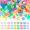 450Pcs 9 Colors Transparent & Luminous Plastic Beads KY-TA0001-35-2