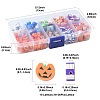 198Pcs 9 Styles Halloween Theme Handmade Polymer Clay Beads CLAY-FS0001-44-4