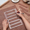 Transparent Acrylic Templates DIY-WH0580-20-3