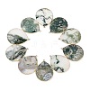 Natural Moss Agate Pendants G-E526-01M-1