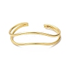 Rack Plating Brass Cuff Bangles LS-BJEW-A137-10G-1