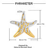 304 Stainless Steel Pendants STAS-OY019-29G-2