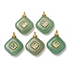 Natural Green Aventurine Pendants GG-CBAA798-03G-06-1