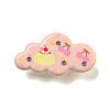 Cute Cloud Resin Alligator Hair Clips AJEW-U004-04D-1