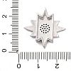 Brass Micro Pave Cubic Zirconia Slide Charms LS-KK-A232-01B-3
