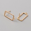 Brass Stud Earring Finding KK-WH0062-42G-1