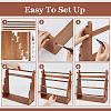 4-Tier Pine Wood Bracelet Organizer Display Riser Stands BDIS-WH0021-002-3