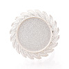 Adjustable Alloy & Iron Bezel Cup Ring Base with Rotatable Tray MAK-T012-11S-2