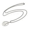 201 Stainless Steel Nossa Senhora Aparecida Virgin Mary Pendant Necklaces for Women LS-NJEW-K283-01P-2