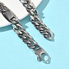 304 Stainless Steel Cuban Link Chain Bracelets for Women BJEW-G779-04B-P-2