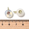 Synthetic Opalite Flat Round Pendants G-H318-01G-A-07-3