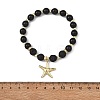 2Pcs Starfish 304 Stainless Steel Charm Bracelets BJEW-JB14088-5