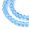 Transparent Gradient Color Glass Beads Strand GLAA-TAC0022-05C-4