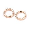 Brass Closed Jump Rings KK-CBA8EB2-01RG-2