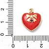 Brass Micro Pave Cubic Zirconia Charms KK-C156-20G-01-3