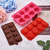 Boutigem 3Pcs 3 Colors Fondant Molds DIY-BG0001-17-11