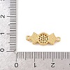 Natural Paua Shell Candy Link Connector Charms KK-Z140-02G-01-3