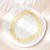 Natural Citrine Beaded Stretch Bracelets BJEW-I253-8mm-21-4