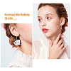 FIBLOOM 3 Set 3 Styles Playing Card Theme Resin Dangle Earrings with Alloy Pins EJEW-FI0003-01-3