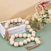 Wood Bead Pendant Decoration AJEW-OC00002-3