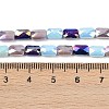 Electroplate Glass Beads Strands EGLA-D300-05-07-2