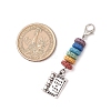 5Pcs Teachers' Day Alloy Pendant Decoration HJEW-TA00326-3