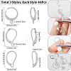 SUNNYCLUE 3 Style 304 Stainless Steel Leverback Earring Findings STAS-SC0007-58P-2