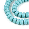 Opaque Spray Painted Glass Beads GLAA-ZX008-8mm-18R-3