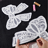 4Pcs 2 Styles Polyester Embroidery Iron on Clothing Patches PATC-GF0001-51A-6